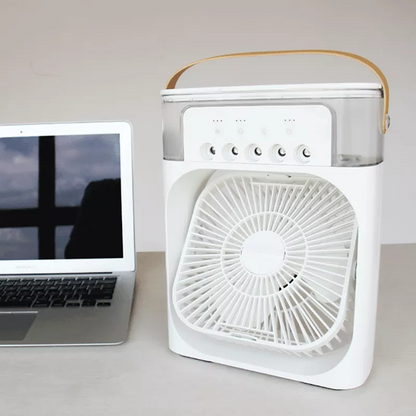 Air Cooling USB Fan LED Night Light Water Mist Humidification Fan Spray