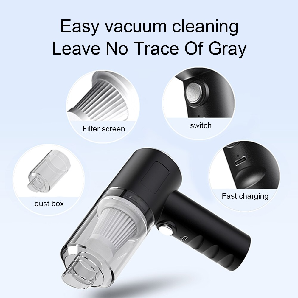 Cordless Handheld Vacuum Cleaner Small Mini Portable Car Auto Home Wireless