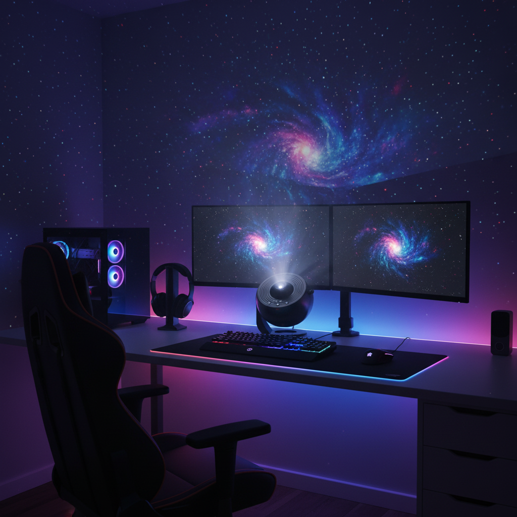 Galaxy Projector - Gaming Setup